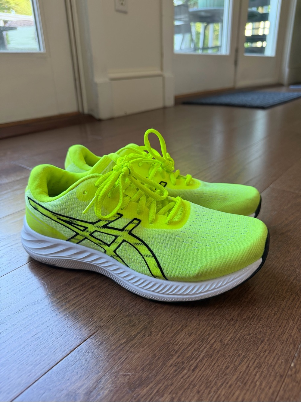 ASICS Kids Neon Lime Green Running Sneakers